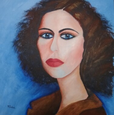 Painting titled "Alexandra" by Michelle Dechaud, Original Artwork, Acrylic