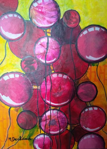Картина под названием "Dans le soleil" - Michelle Dechaud, Подлинное произведение искусства, Акрил