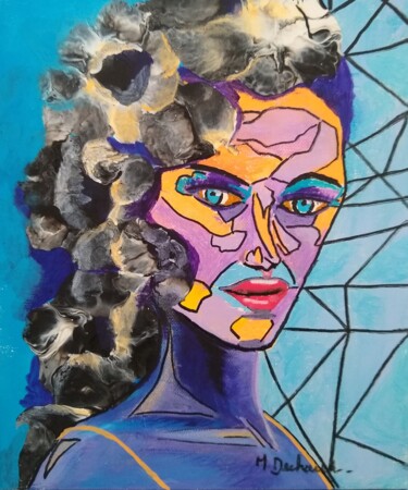 제목이 "Flore."인 미술작품 Michelle Dechaud로, 원작, 아크릴