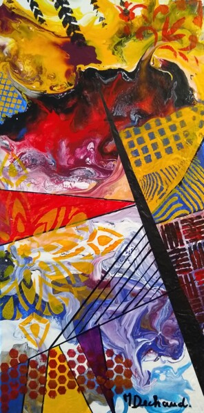Pintura intitulada "Chaos" por Michelle Dechaud, Obras de arte originais, Acrílico