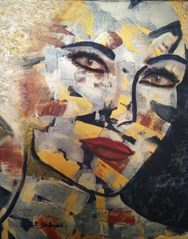 Pittura intitolato "Douce" da Michelle Dechaud, Opera d'arte originale, Acrilico Montato su Telaio per barella in legno