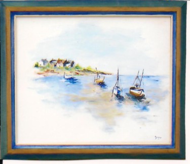 Peinture intitulée "port-breton.jpg" par Michelle Dorange, Œuvre d'art originale