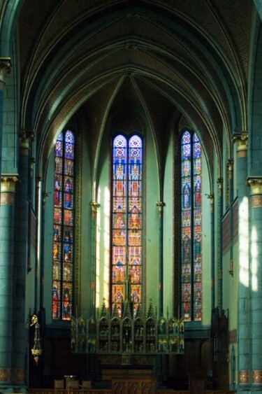 Photography titled "Intérieur église St…" by Michelle Jaegers-Delagrange, Original Artwork