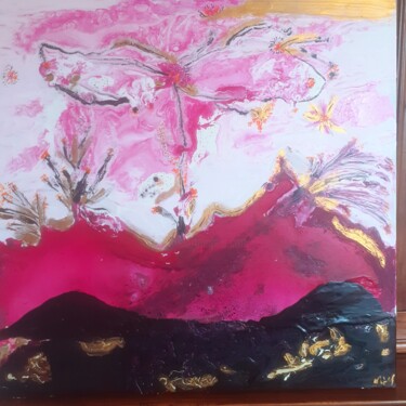Malerei mit dem Titel "couleur d orage" von Michelle Mata, Original-Kunstwerk, Acryl