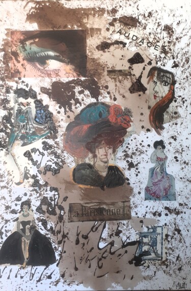 Peinture intitulée "oser la mode" par Michelle Mata, Œuvre d'art originale, Collages