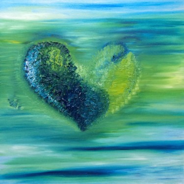 Painting titled "GreenHeart" by Michelle Soden-Gilkes, Original Artwork, Oil
