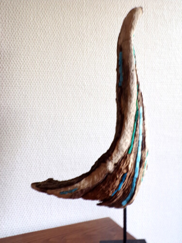 Скульптура под названием "L'oiseau" - Michelle Vaillant, Подлинное произведение искусства, Мозаика