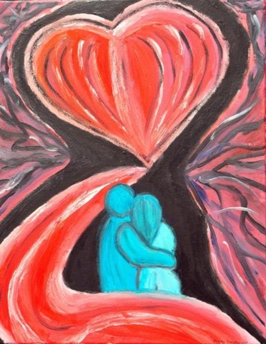 Painting titled "Embrace" by Michelle Gonzalez, Original Artwork