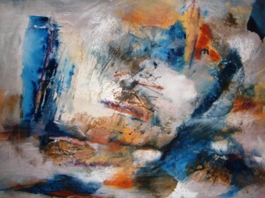 Painting titled "Nuvolosità variabile" by Michelle Hold, Original Artwork, Oil