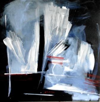 Pittura intitolato "almost-invisible-31…" da Michelle Hold, Opera d'arte originale