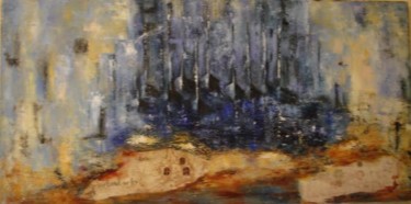 Painting titled "Terra incognita" by Michelle Millot, Original Artwork, Oil