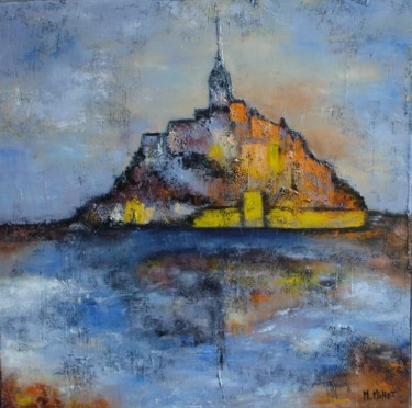 Painting titled "Eclats sur le mont" by Michelle Millot, Original Artwork