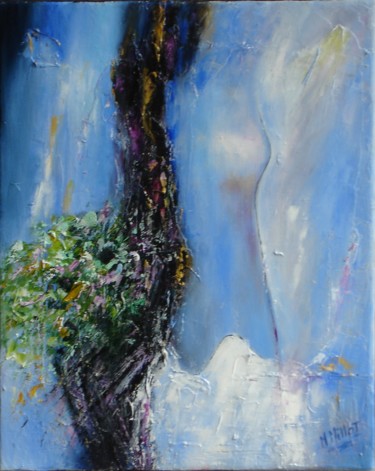 Painting titled "Féminité" by Michelle Millot, Original Artwork, Oil