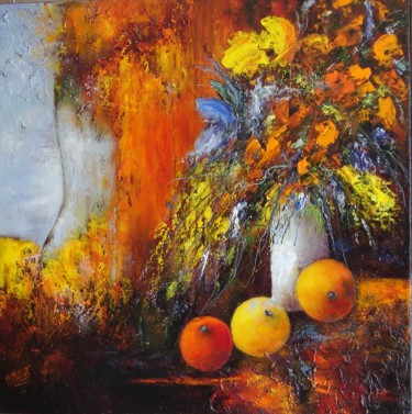 Douce tentation Peinture intitulée "Douce tentation" par Michelle Millot, Œuvre d'art originale, Huile