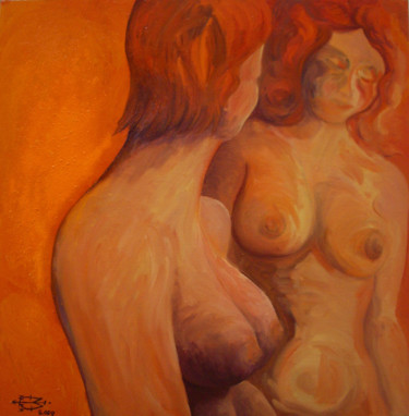 绘画 标题为“Les deux amies” 由Michel Munier, 原创艺术品, 油