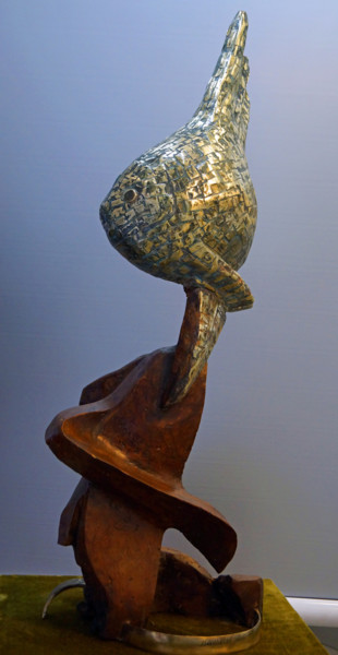 Sculpture titled "scalaire" by Michel Neuville, Original Artwork, Wood
