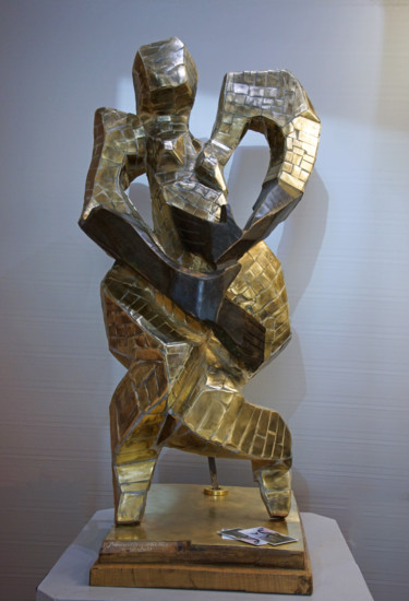 Sculpture titled "Emma" by Michel Neuville, Original Artwork, Wood