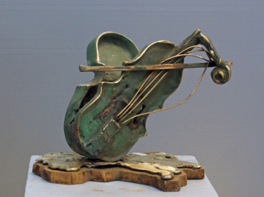 Sculpture titled "SONATE INNACHEVEE" by Michel Neuville, Original Artwork, Bronze