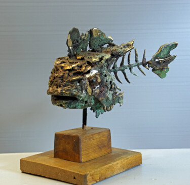 Skulptur mit dem Titel "RASCASSE III" von Michel Neuville, Original-Kunstwerk, Bronze