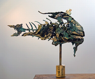 Sculpture titled "RASCASSE IV" by Michel Neuville, Original Artwork, Bronze