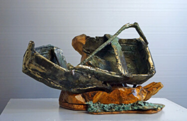 NAUFRAGE Sculpture intitulée "NAUFRAGE" par Michel Neuville, Œuvre d'art originale, Bronze