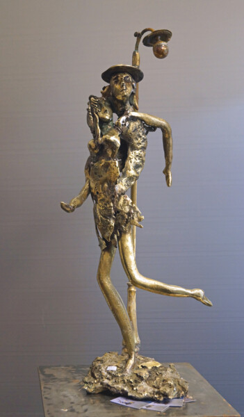 Escultura intitulada "Hommage à Peynet" por Michel Neuville, Obras de arte originais, Bronze