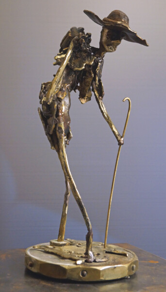 Escultura titulada "Vagabond" por Michel Neuville, Obra de arte original, Bronce