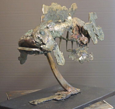 Skulptur mit dem Titel "Rascasse" von Michel Neuville, Original-Kunstwerk, Bronze
