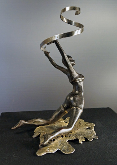 Sculptuur getiteld "Mes jeux Olympiques…" door Michel Neuville, Origineel Kunstwerk, Metalen