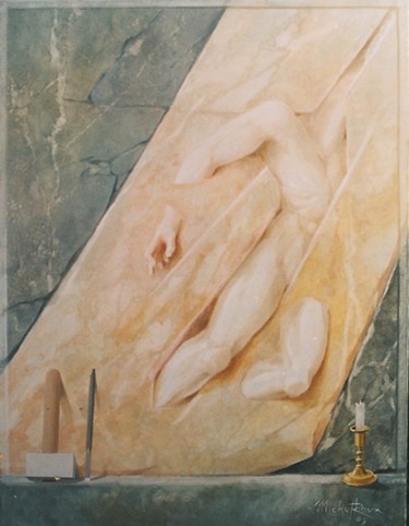 Peinture intitulée "Sculpture" par Michel Roux, Œuvre d'art originale