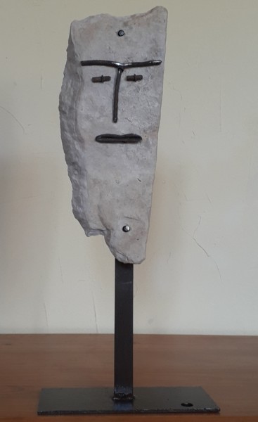 Skulptur mit dem Titel "Pierre" von Michel Sidobre, Original-Kunstwerk, Stein