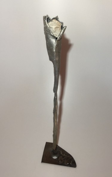 Sculpture intitulée "Fleur de pierre" par Michel Sidobre, Œuvre d'art originale, Métaux