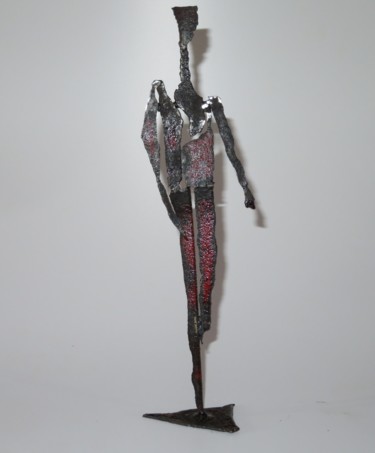 Sculpture titled "Promeneur" by Michel Sidobre, Original Artwork, Metals