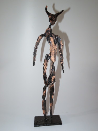 Sculpture titled "Minotaure" by Michel Sidobre, Original Artwork, Metals