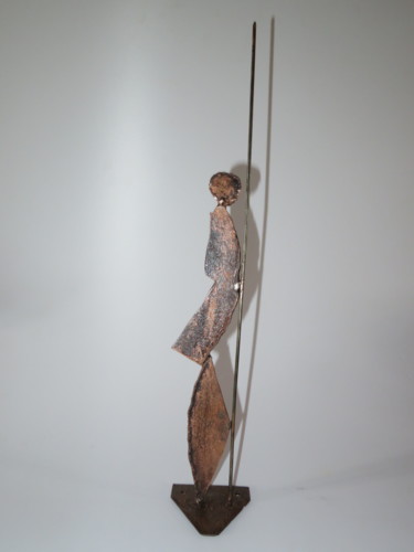 Sculpture titled "Masai" by Michel Sidobre, Original Artwork, Metals