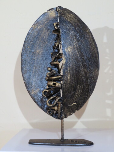 Sculpture titled "Ovale II" by Michel Sidobre, Original Artwork, Metals