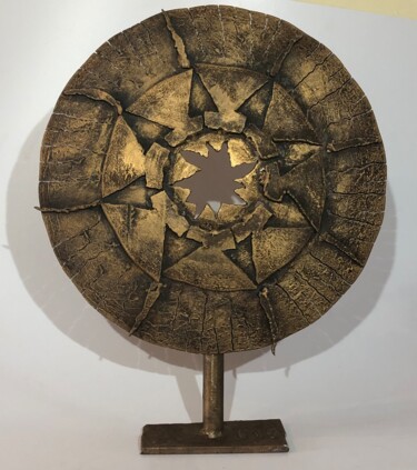 Sculpture intitulée "Soleil Inca" par Michel Sidobre, Œuvre d'art originale, Métaux