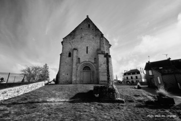 Photography titled "Eglise de Sagnat" by Michel Verna, Original Artwork, Digital Photography