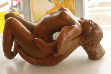 Skulptur mit dem Titel "Quietude" von Joelle Michenet, Original-Kunstwerk, Ton