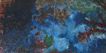 Картина под названием "Supernova" - Michele Principato Trosso, Подлинное произведение искусства, Масло