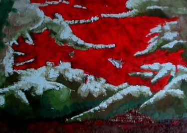 Painting titled "Angeli o demoni" by Michele Principato Trosso, Original Artwork, Oil