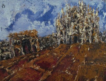 Malerei mit dem Titel "Milano" von Michele Principato Trosso, Original-Kunstwerk, Öl