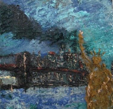 New York Painting titled "New York" by Michele Principato Trosso, Original Art, Oil