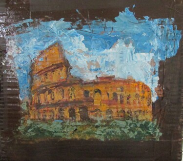 Painting titled "Colosseo I" by Michele Principato Trosso, Original Artwork, Oil
