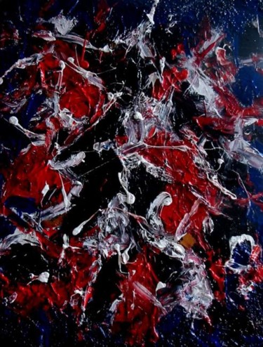 Painting titled "Essenza Implosiva" by Michele Principato Trosso, Original Artwork, Oil