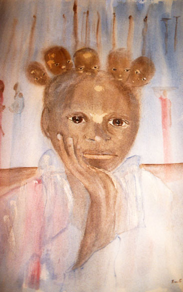 Peinture intitulée "Chers disparus" par Mireille Dubois-Vanhove, Œuvre d'art originale, Huile