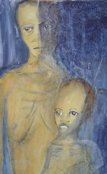 Peinture intitulée "Donnez-nous encore…" par Mireille Dubois-Vanhove, Œuvre d'art originale, Huile