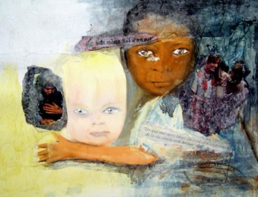Peinture intitulée "Une même soif d'amo…" par Mireille Dubois-Vanhove, Œuvre d'art originale