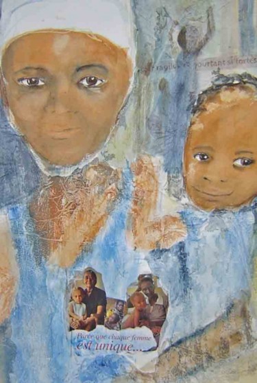 Peinture intitulée "Parce que chaque fe…" par Mireille Dubois-Vanhove, Œuvre d'art originale, Huile