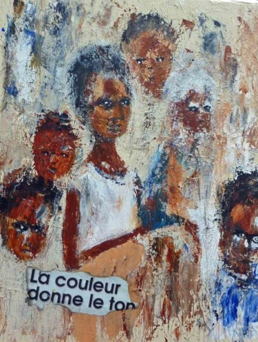 Peinture intitulée "La couleur donne le…" par Mireille Dubois-Vanhove, Œuvre d'art originale, Huile
